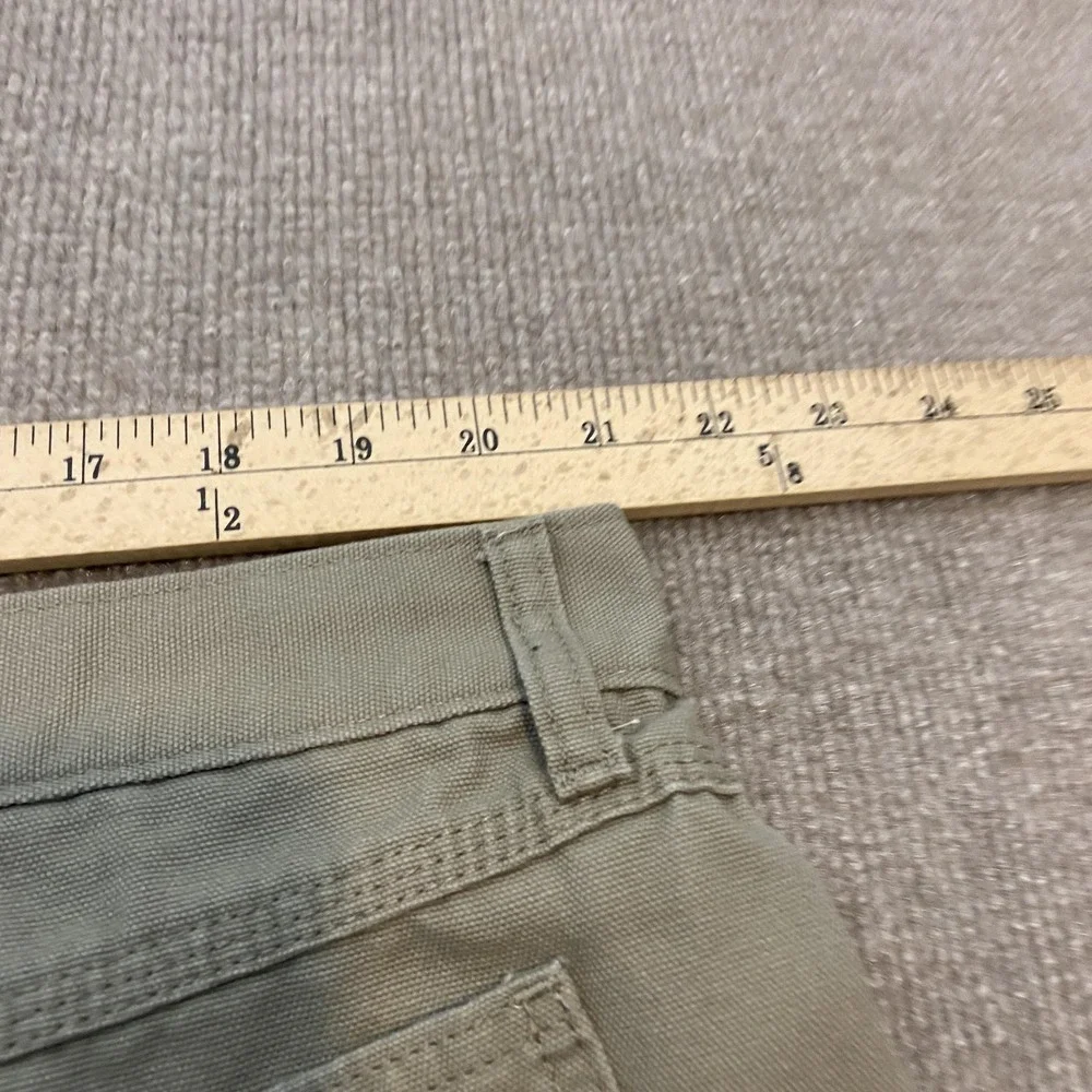 Wrangler RIGGS Workwear Pants Mens 42x30 Olive Canvas Carpenter Relaxed Fit